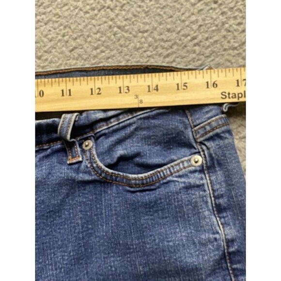 Levis 512 Red Tag Jeans Womens 16 Blue Perfectly Slimming Short Denim St… - Picture 7 of 9